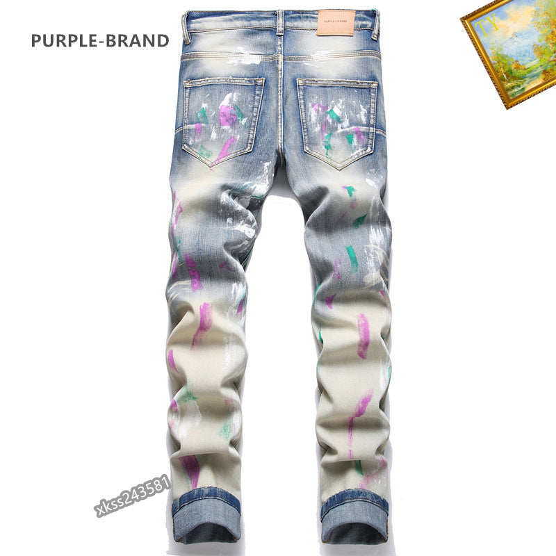 PURPLE DENIM JEEN